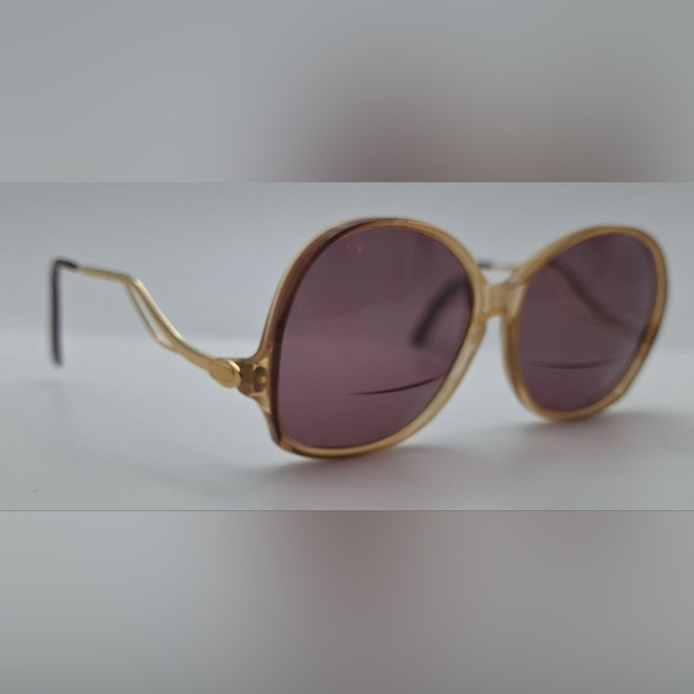 Vintage K&H Brown Oval Sunglasses Frames Only